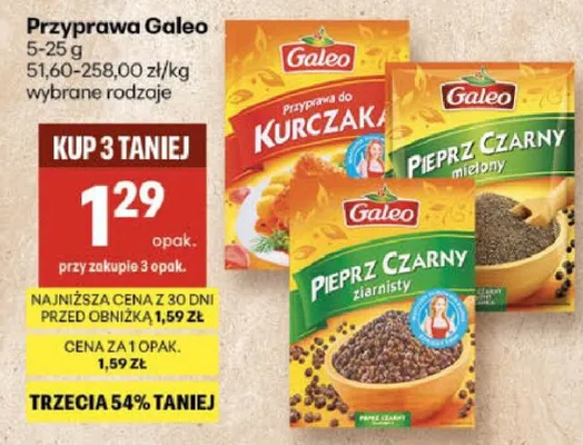 Przyprawa do kurczaka, pieprz czarny wybrane rodzaje promocja w Delikatesy Centrum