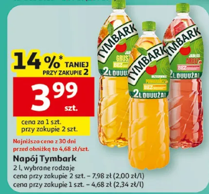 Napój Tymbark promocja w Auchan