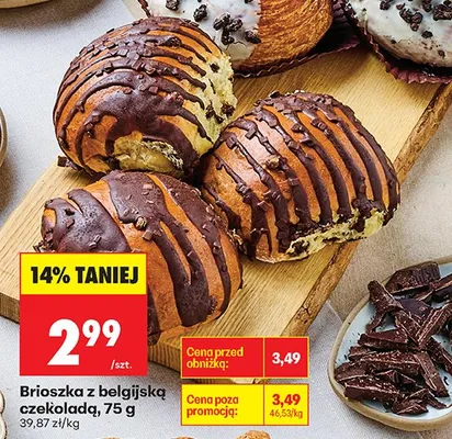 Brioszka z belgijską czekoladą promocja w Biedronka