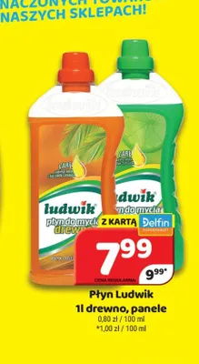 Płyn do mycia drewna i paneli Ludwik promocja w Delfin