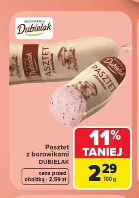 Pasztet z borowikami Dubielak promocja w Carrefour