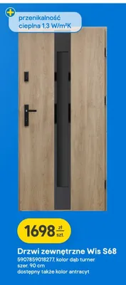 Drzwi zewnętrzne Wis S68 promocja w Castorama