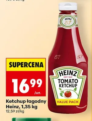 Ketchup łagodny Heinz promocja w Biedronka