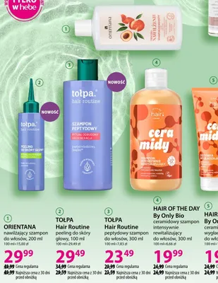 Szampon ceramidowy intensywnie rewitalizujący HAIR OF THE DAY By Only Bio promocja w Hebe