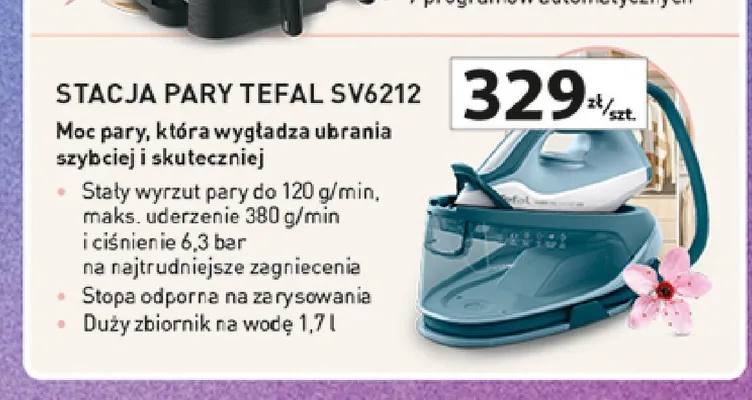 Stacja pary Tefal SV6212 promocja w Auchan