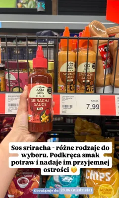 Sos Sriracha Red Asia Green Garden promocja w Aldi