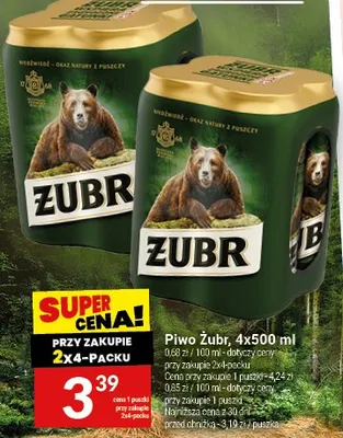 Piwo Żubr promocja w Twój Market