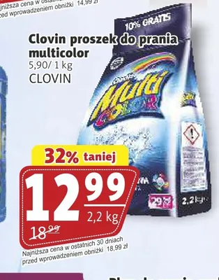 Proszek do prania Clovin Multicolor promocja w Prim Market
