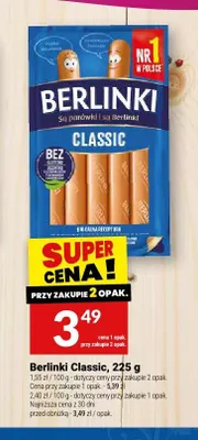 Parówki Berlinki Classic promocja w Twój Market
