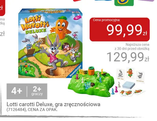 Lotti Carotti Deluxe gra zręcznościowa Ravensburger promocja w Smyk