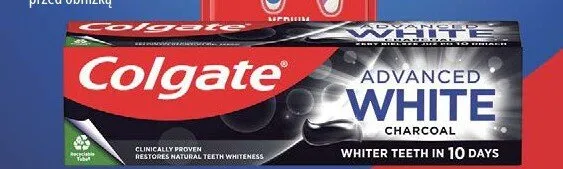 Pasta do mycia zębów aktywny węgiel Advanced White Charcoal promocja w Hebe