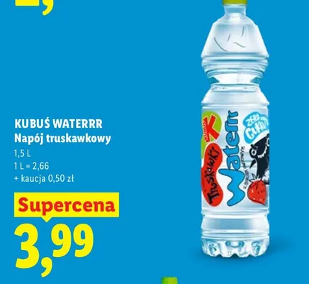 Napój truskawkowy Waterrr promocja w Lidl