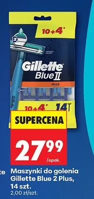 Maszynki do golenia Blue 2 Plus 14 szt. promocja w Biedronka
