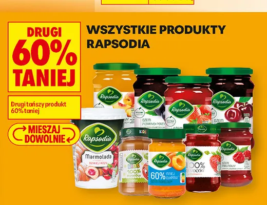 Produkty Rapsodia promocja w Biedronka