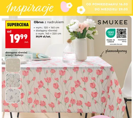 Obrus z nadrukiem promocja w Biedronka