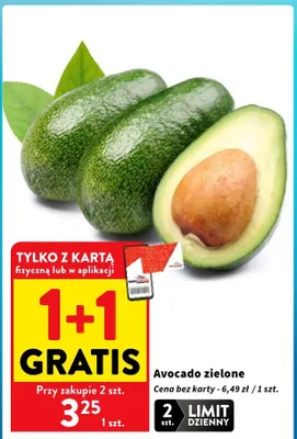 Avocado zielone promocja w Intermarche