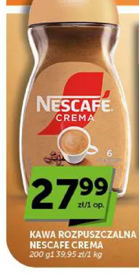 Kawa rozpuszczalna Nescafé Crema promocja w Groszek