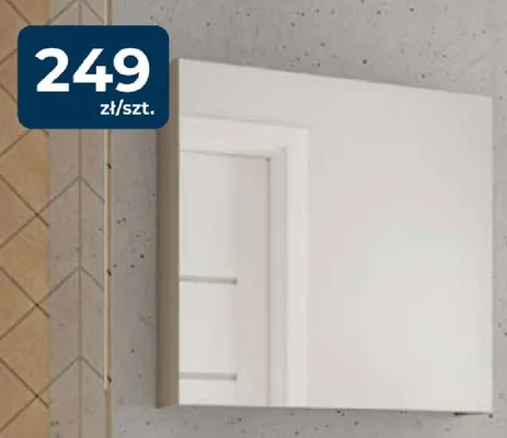 Szafka lustrzana Pinia kolor kaszmirowy promocja w PSB Mrówka