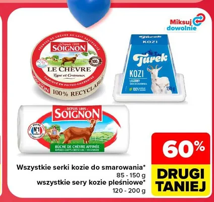 Serek kozi Soignon Le Chèvre promocja w Carrefour