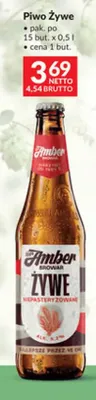 Piwo Amber Żywe promocja w Makro