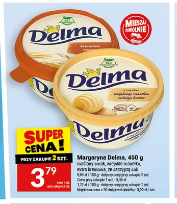 Margaryna Delma ze szczyptą soli promocja w Twój Market