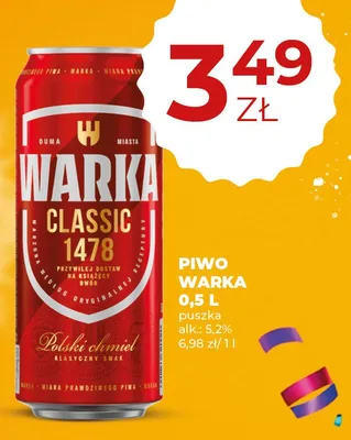 Piwo promocja w Duży Ben