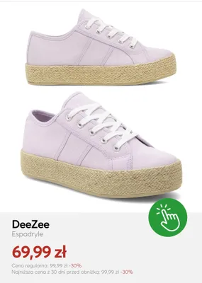 Espadryle damskie DeeZee promocja w eobuwie.pl
