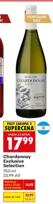 Wino Chardonnay Exclusive Selection promocja w Biedronka