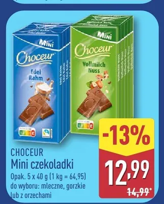 Mini czekoladki gorzkie Choceur promocja w Aldi