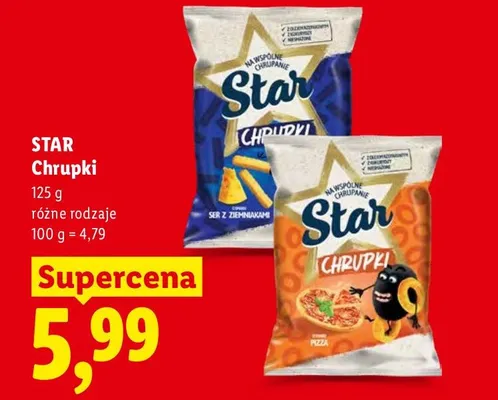 Chrupki ser z ziemniakami Star promocja w Lidl
