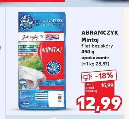 Mintaj filet bez skóry Abramczyk promocja w Kaufland