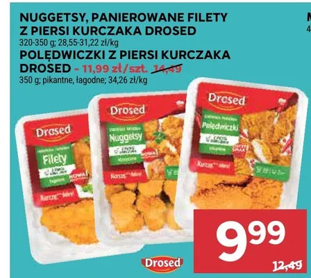 Nuggetsy, panierowane filety z piersi kurczaka promocja w Stokrotka