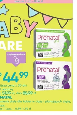 Suplement diety Prenatal Duo promocja w Super-Pharm
