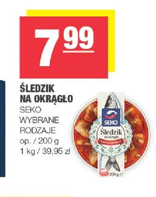 Śledzik na okrągło Seko promocja w SPAR