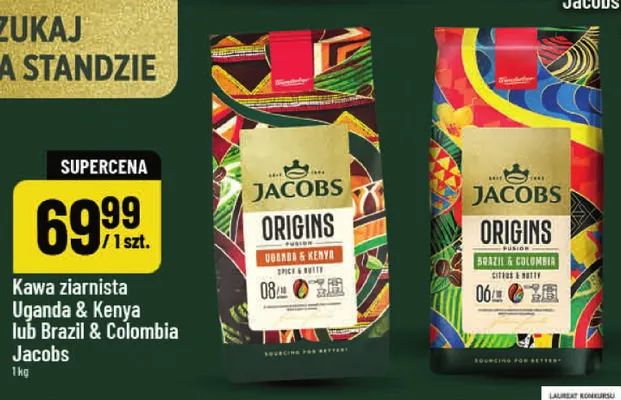 Kawa ziarnista Jacobs Origins Uganda & Kenya promocja w POLOmarket