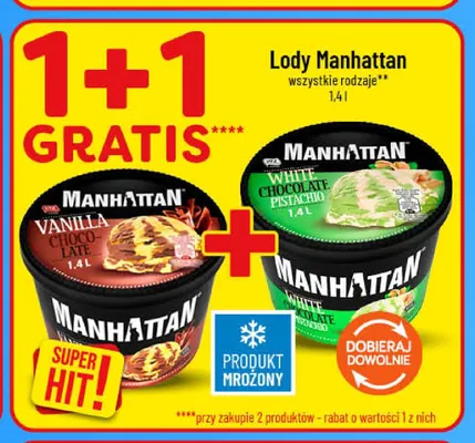 Lody Manhattan Vanilla Choco-Late promocja w POLOmarket