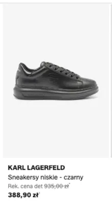 Sneakersy niskie Karl Lagerfeld czarne promocja w Lounge by Zalando