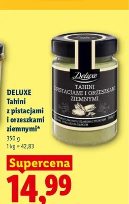 Tahini z pistacjami i orzeszkami ziemnymi Deluxe promocja w Lidl