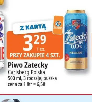 Piwo Zatecky promocja w Leclerc