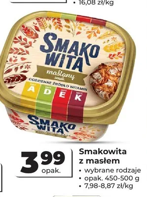 Margaryna Smakowita z masłem promocja w Odido