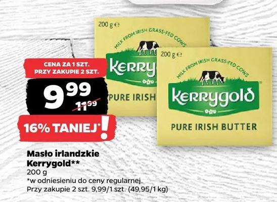 Masło irlandzkie Kerrygold promocja w Netto