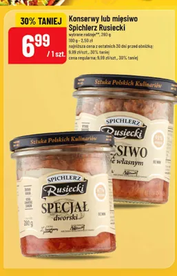 Konserwa Specjał dworski Spichlerz Rusiecki promocja w POLOmarket