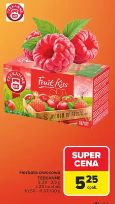 Herbata owocowa Fruit Kiss promocja w Carrefour Market