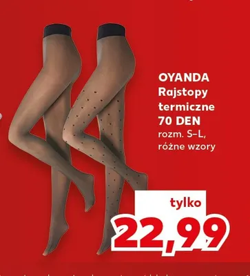 Rajstopy termiczne 70 DEN Oyanda promocja w Kaufland