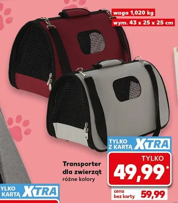 Transporter dla zwierząt promocja w Kaufland