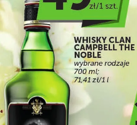 Whisky Clan Campbell The Noble promocja w Groszek