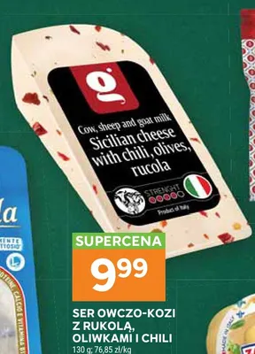 Ser owczo-kozi z rukolą, oliwkami i chili promocja w Stokrotka
