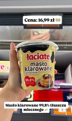 Masło klarowane Łaciate promocja w Biedronka