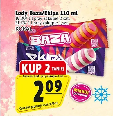 Lody Ekipa Koral promocja w Prim Market