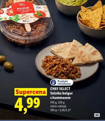 Sałatka bulgur z hummusem Chef Select promocja w Lidl